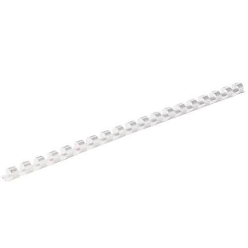Fellowes Plastik-Binderücken, Format 6 mm, 100 Stück, f. Plastikbindemaschinen, weiss, 100 Stük