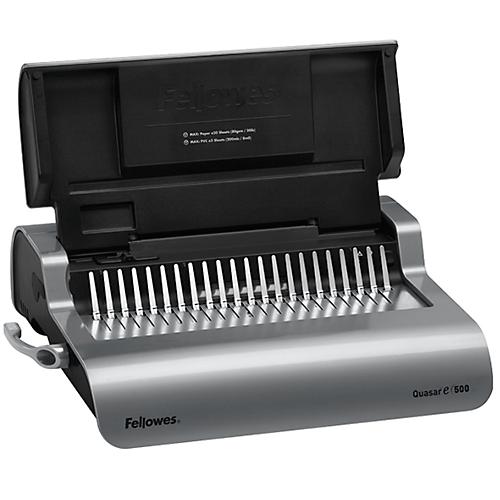 Fellowes Plastikbindegerät Quasar+ 500, Stanzkap. 25 Blatt, Bindekapazität 500 Blatt