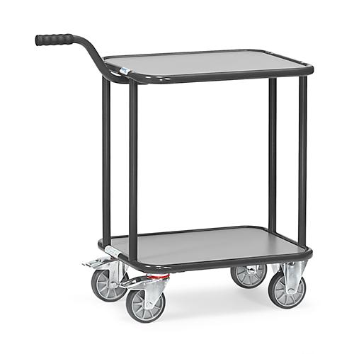 fetra Griffroller 'Grey Edition', Stahl, anthrazitgrau, 2 Etagen, L 600 x B 450 mm, bis 250 kg