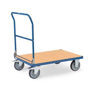 fetra® Klappwagen, Ladefläche Holzwerkstoff, je 2 Lenk- & Bockrollen, 1000 x 700 mm fetra® Klappwagen, Ladefläche Holzwerkstoff, je 2 Lenk- & Bockrollen, 1000 x 700 mm