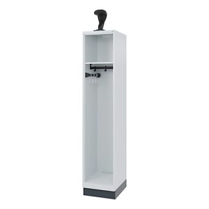 Feuerwehrspind C+P Evolo EXPERT, 1 Abteil, mit Sockel, B 400 x T 500 x H 1950 mm, RAL 7035 Lichtgrau/RAL 7016 Anthrazitgrau Feuerwehrspind C+P Evolo EXPERT, 1 Abteil, mit Sockel, B 400 x T 500 x H 1950 mm, RAL 7035 Lichtgrau/RAL 7016 Anthrazitgrau