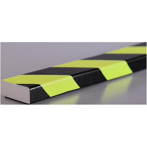 Flächenschutz Typ D, 1-m-Stück, gelb/schwarz, tagesfluoreszierend