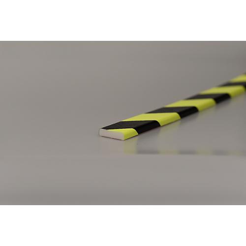 Flächenschutz Typ F, 1-m-Stück, gelb/schwarz, tagesfluoreszierend