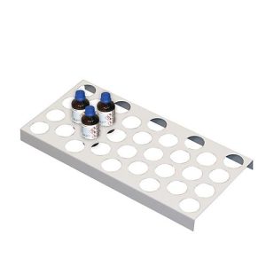 Flaschengestell für asecos Sicherheitsschränke der UB90 und UB30 Serie, Stahlblech, lichtgrau, B 210 x T 440 x H 30 mm, für 32 Flaschen mit Ø 40 mm Flaschengestell für asecos Sicherheitsschränke der UB90 und UB30 Serie, Stahlblech, lichtgrau, B 210 x T 440 x H 30 mm, für 32 Flaschen mit Ø 40 mm