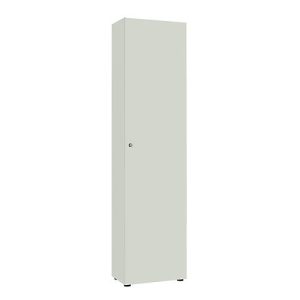 Flügeltürenschränke 1-türig, ohne Akustikfront, B 600 x H 2300 mm, lichtgrau Flügeltürenschränke 1-türig, ohne Akustikfront, B 600 x H 2300 mm, lichtgrau