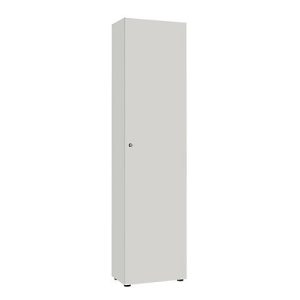 Flügeltürenschränke 1-türig, ohne Akustikfront, B 600 x H 2300 mm, silber Flügeltürenschränke 1-türig, ohne Akustikfront, B 600 x H 2300 mm, silber
