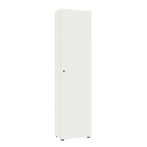 Flügeltürenschränke 1-türig, ohne Akustikfront, B 600 x H 2300 mm, weiß