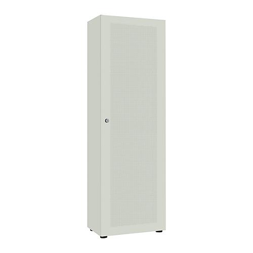 Flügeltürenschrank 1-türig, lichtgrau
