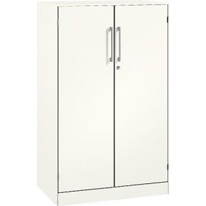 Flügeltürenschrank ASISTO C 3000, 3 Ordnerhöhen, B 800 mm, weiß/weiß Flügeltürenschrank ASISTO C 3000, 3 Ordnerhöhen, B 800 mm, weiß/weiß