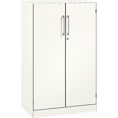 Flügeltürenschrank ASISTO C 3000, 3 Ordnerhöhen, B 800 mm, weiß/weiß