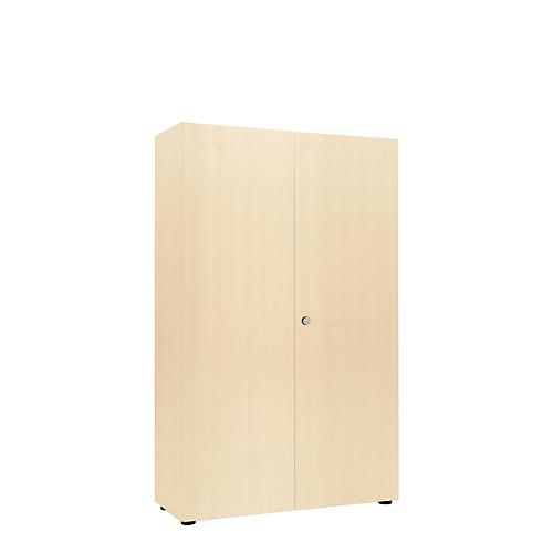 Flügeltürenschrank, B 1000 mm, 5OH, ahorn