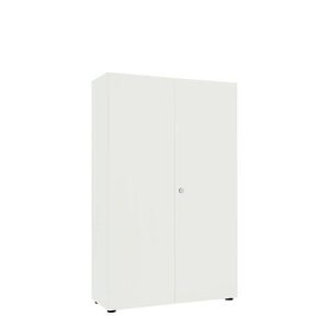 Flügeltürenschrank, B 1000 mm, 5OH, weiß Flügeltürenschrank, B 1000 mm, 5OH, weiß