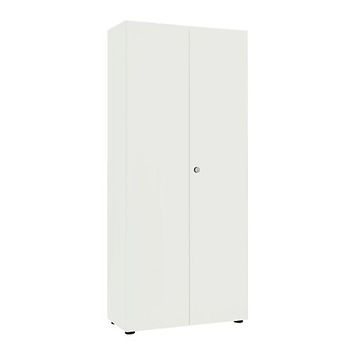 Flügeltürenschrank, B 80 cm, 6OH, weiß