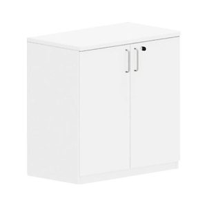 Flügeltürenschrank BEXXSTAR, 2 Ordnerhöhen, Holztüren, H 825 mm, weiß Flügeltürenschrank BEXXSTAR, 2 Ordnerhöhen, Holztüren, H 825 mm, weiß