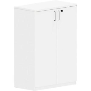Flügeltürenschrank BEXXSTAR, 3 Ordnerhöhen, Holztüren, H 1155 mm, weiß Flügeltürenschrank BEXXSTAR, 3 Ordnerhöhen, Holztüren, H 1155 mm, weiß