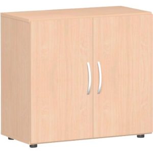 Flügeltürenschrank PALENQUE, 2 OH, B 800 x T 420 x H 752 mm, Buche Flügeltürenschrank PALENQUE, 2 OH, B 800 x T 420 x H 752 mm, Buche