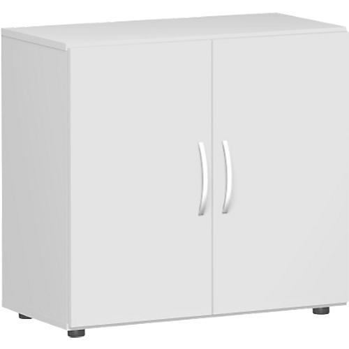 Flügeltürenschrank PALENQUE, 2 OH, B 800 x T 420 x H 752 mm, lichtgrau
