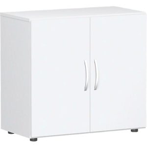 Flügeltürenschrank PALENQUE, 2 OH, B 800 x T 420 x H 752 mm, weiß Flügeltürenschrank PALENQUE, 2 OH, B 800 x T 420 x H 752 mm, weiß