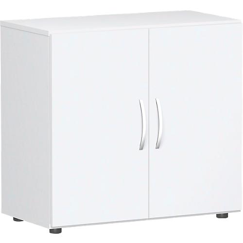 Flügeltürenschrank PALENQUE, 2 OH, B 800 x T 420 x H 752 mm, weiß