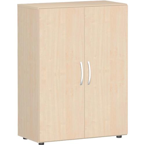 Flügeltürenschrank PALENQUE, 3 Ordnerhöhen, B 800 x T 420 x H 1104 mm, Ahorn-Dekor