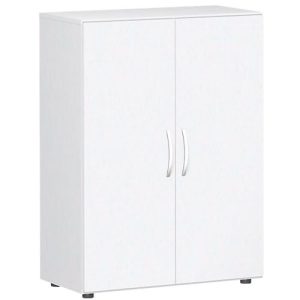 Flügeltürenschrank PALENQUE, 3 Ordnerhöhen, B 800 x T 420 x H 1104 mm, weiß Flügeltürenschrank PALENQUE, 3 Ordnerhöhen, B 800 x T 420 x H 1104 mm, weiß