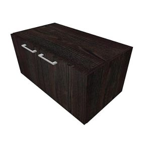 Flügeltürenschrank SOLUS PLAY, 1 OH, mit Griff, B 800 x T 440 x H 374 mm, Mooreiche