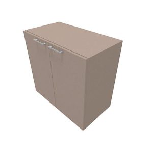 Flügeltürenschrank SOLUS PLAY, 2 OH, Griff oben, B 800 x T 440 x H 748 mm, Stone grey Flügeltürenschrank SOLUS PLAY, 2 OH, Griff oben, B 800 x T 440 x H 748 mm, Stone grey