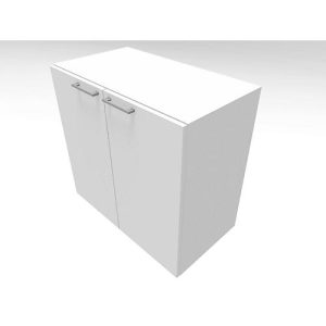 Flügeltürenschrank SOLUS PLAY, 2 OH, Griff oben, B 800 x T 440 x H 748 mm, weiß Flügeltürenschrank SOLUS PLAY, 2 OH, Griff oben, B 800 x T 440 x H 748 mm, weiß