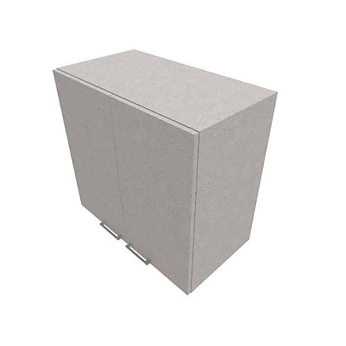 Flügeltürenschrank SOLUS PLAY, 2 OH, Griff unten, B 800 x T 440 x H 748 mm, Ceramic grey