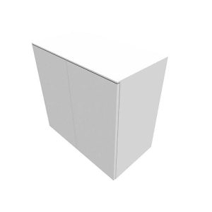 Flügeltürenschrank SOLUS PLAY, 2 Ordnerhöhen, grifflos, B 800 x T 440 x H 748 mm, weiß Flügeltürenschrank SOLUS PLAY, 2 Ordnerhöhen, grifflos, B 800 x T 440 x H 748 mm, weiß