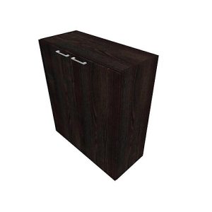Flügeltürenschrank SOLUS PLAY, 3 OH, Griff oben, B 800 x T 440 x H 1122 mm, Mooreiche Flügeltürenschrank SOLUS PLAY, 3 OH, Griff oben, B 800 x T 440 x H 1122 mm, Mooreiche
