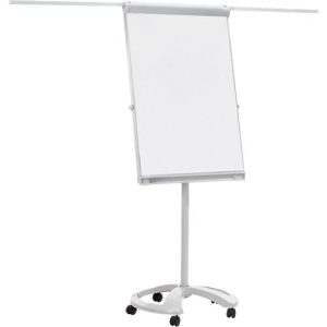 Franken Flipchart PRO Deluxe Mobil FC81, 5 Rollen, höhenverstellbar, magnethaftend, 2 Seitenarme, Ablageschale, Tafel 670 x 950 mm Franken Flipchart PRO Deluxe Mobil FC81, 5 Rollen, höhenverstellbar, magnethaftend, 2 Seitenarme, Ablageschale, Tafel 670 x 950 mm