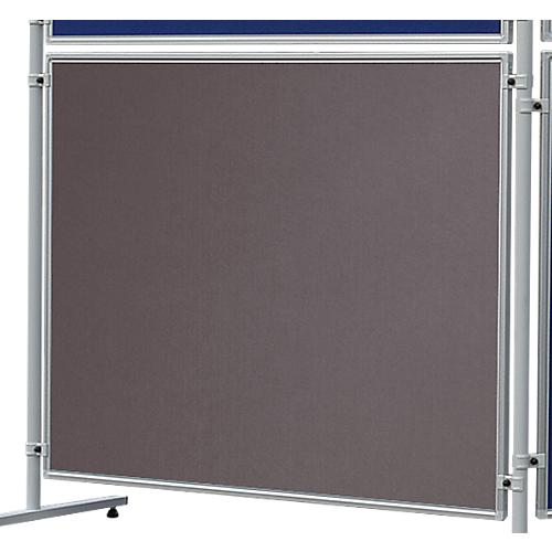 Franken Stellwandtafel ECO beidseitig Filz, grau, Aluminiumrahmen, 1200x1200 mm