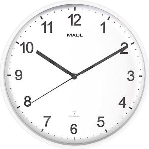 Funk Wanduhr Maul MAULsprint, rund, für Innenräume, arabische Zahlen, Minuten & Stundeneinheiten, ∅ 305 mm, Kunststoff & Mineralglas, weiß-weiß-schwarz, inkl. Batterie Funk Wanduhr Maul MAULsprint, rund, für Innenräume, arabische Zahlen, Minuten & Stundeneinheiten, ∅ 305 mm, Kunststoff & Mineralglas, weiß-weiß-schwarz, inkl. Batterie