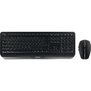 Funktastatur mit Maus CHERRY GENTIX DESKTOP, ergonomisch, QWERTZ-Tastatur, Maus mit 6 Tasten, Scrollrad, 1000/2000 dpi, bis 10 m, USB-Empfänger Funktastatur mit Maus CHERRY GENTIX DESKTOP, ergonomisch, QWERTZ-Tastatur, Maus mit 6 Tasten, Scrollrad, 1000/2000 dpi, bis 10 m, USB-Empfänger