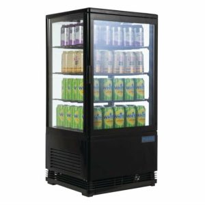 POLAR Kühlvitrine schwarz 68 Liter, 428x386x885 mm POLAR Kühlvitrine schwarz 68 Liter, 428x386x885 mm
