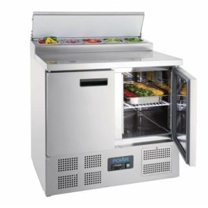POLAR Pizzakühltisch Saladette 2-türig 254L POLAR Pizzakühltisch Saladette 2-türig 254L