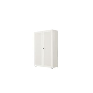 Garderobenschrank, 2-türig, B 80 cm, 5 OH, weiß Garderobenschrank, 2-türig, B 80 cm, 5 OH, weiß
