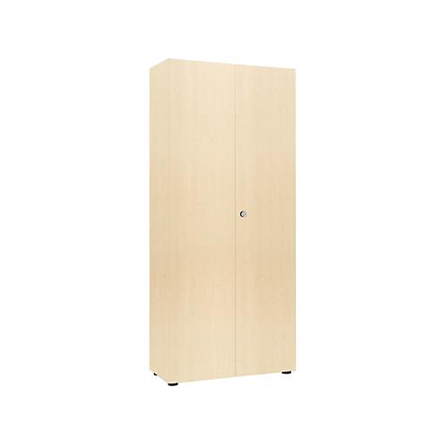 Garderobenschrank, 2-türig, B 80 cm, 6OH, ahorn