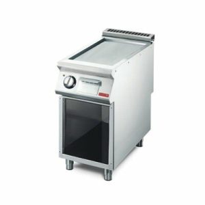Gastro M elektro Grillplatte glatt, 400x700x850mm, 5,4kW, 400V