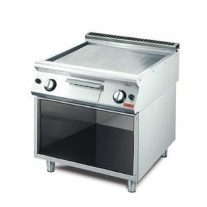 Gastro M Gas Grillplatte glatt, 800x700x850mm, 12kW