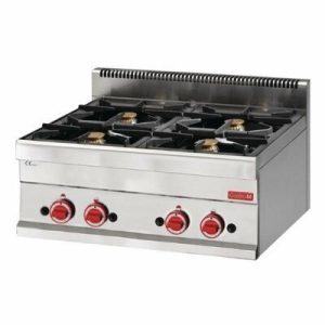 Gastro M Gasherd 4 Brenner, 400x650x280mm, 17,2kW Gastro M Gasherd 4 Brenner, 400x650x280mm, 17,2kW