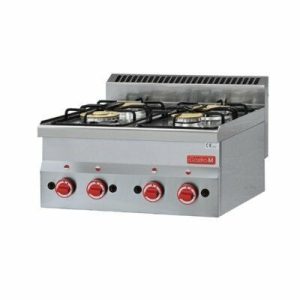 Gastro M Gasherd, 4 Brenner, 600x600x280 mm, 12,2kW Gastro M Gasherd, 4 Brenner, 600x600x280 mm, 12,2kW