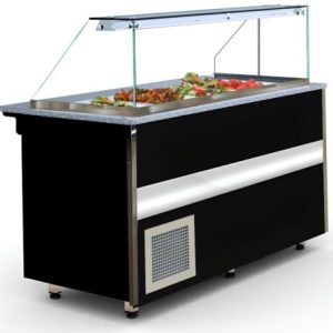 Kühltheke Kühlvitrine Nika 1000, Länge 1070 mm, Schwarz Kühltheke Kühlvitrine Nika 1000, Länge 1070 mm, Schwarz