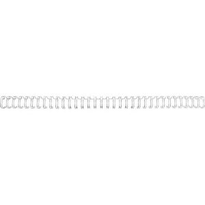 GBC Drahtbinderücken WireBind, A4, 34 Ringe, 6 mm für max. 55 Seiten, 100 Stück, silber