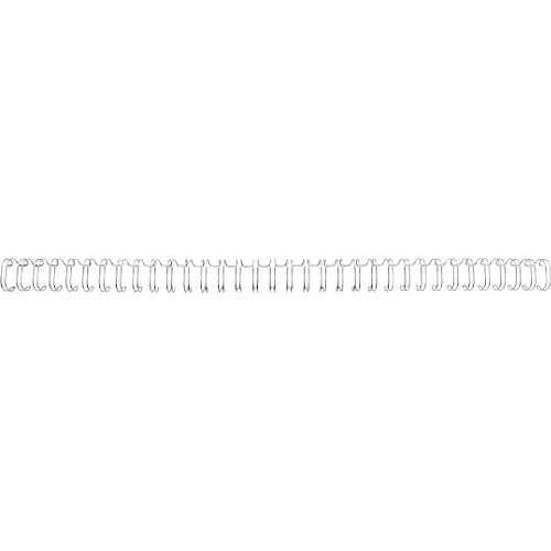GBC Drahtbinderücken WireBind, A4, 34 Ringe, 6 mm für max. 55 Seiten, 100 Stück, silber
