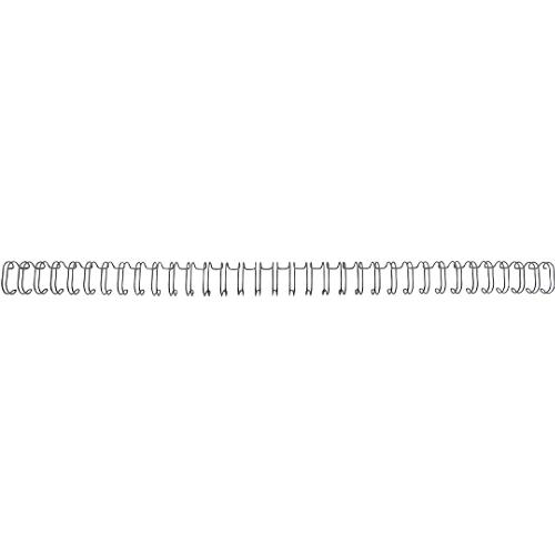 GBC Drahtbinderücken WireBind, A4, 34 Ringe, 9,5 mm für max. 85 Seiten, 100 Stück, schwarz