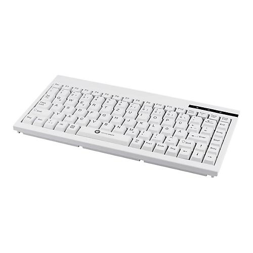 GCQ CleanType Easy Basic Compact - Tastatur - USB - QWERTZ - Deutsch - weiß