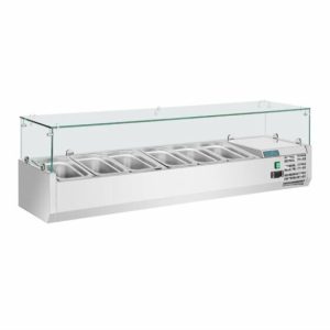 POLAR Aufsatzkühlvitrine für 5x GN1/3 und 1x GN1/2, 1500mm POLAR Aufsatzkühlvitrine für 5x GN1/3 und 1x GN1/2, 1500mm