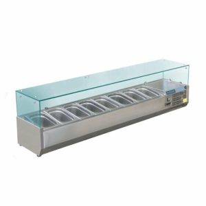 POLAR Aufsatzkühlvitrine für 8x GN1/3, 1800mm POLAR Aufsatzkühlvitrine für 8x GN1/3, 1800mm
